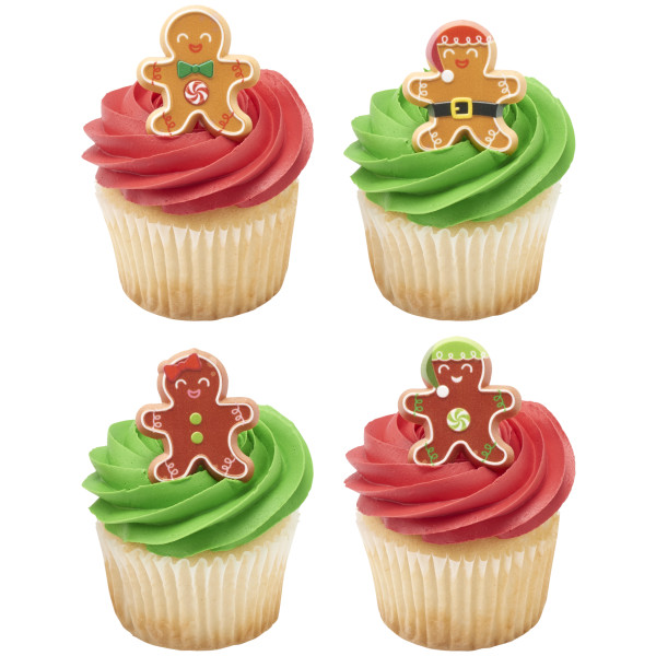 Gingerbread Friends Cupcake Rings
