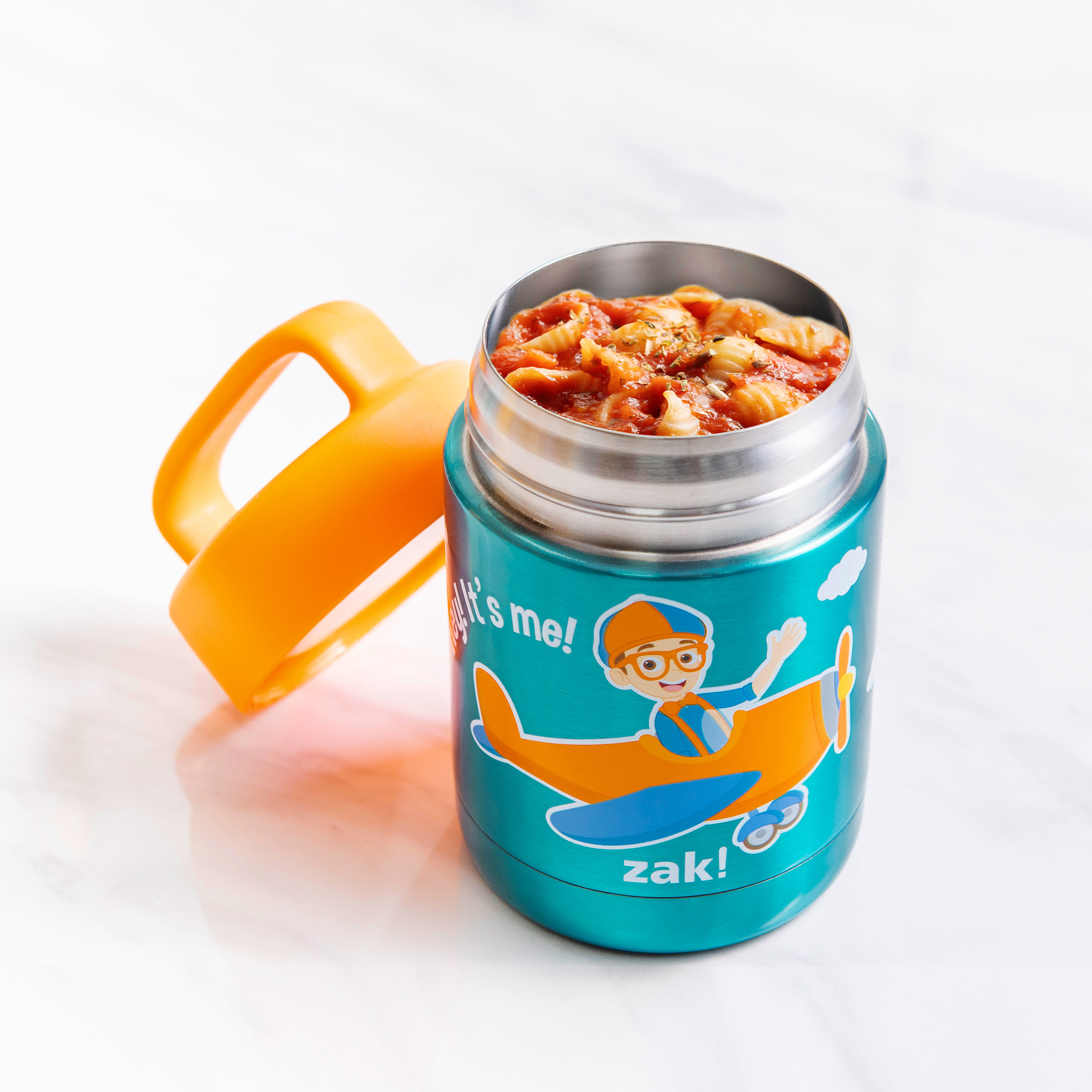 Blippi Reusable Vacuum Insulated Stainless Steel Food Container, Blippi and his Airplane slideshow image 5