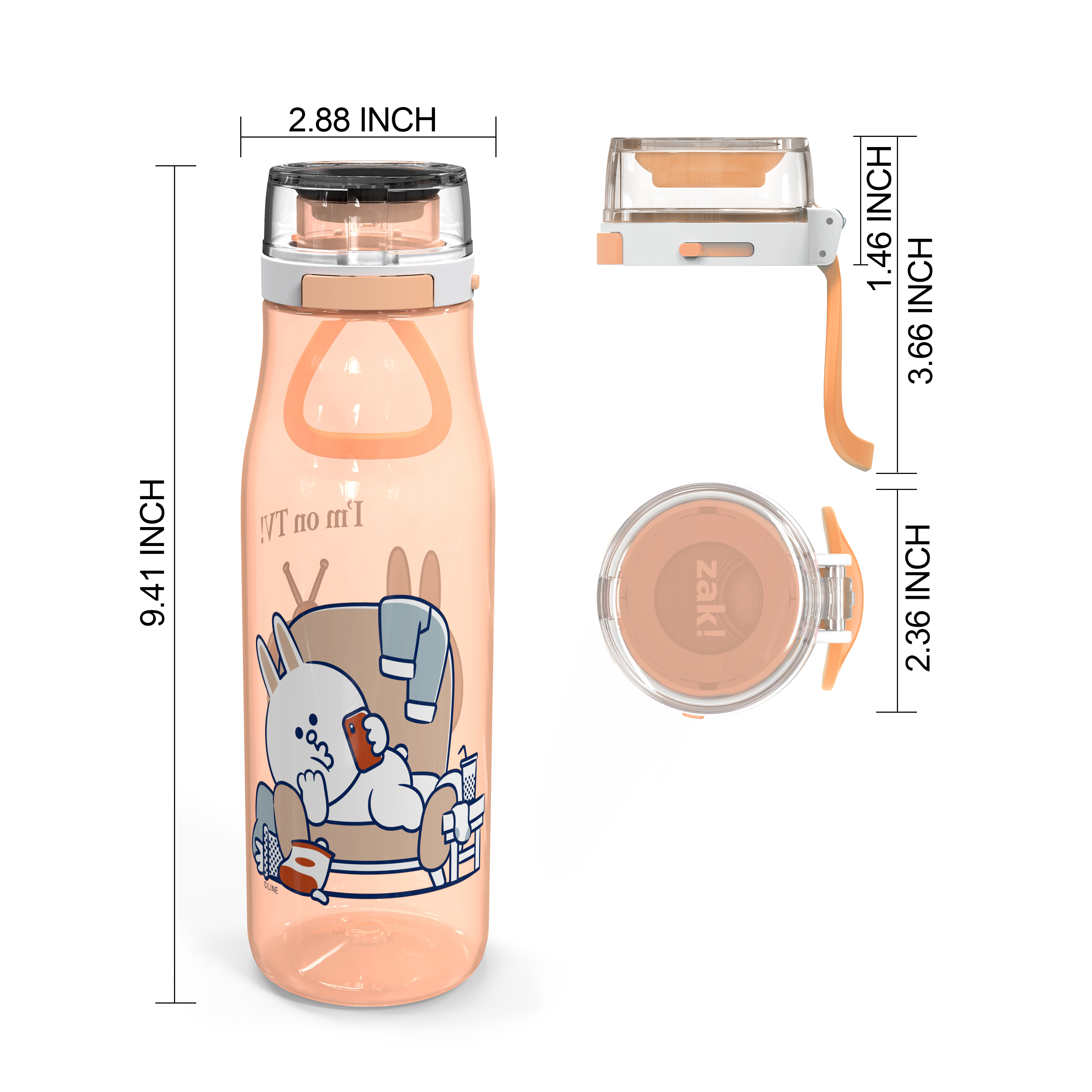 Line Friends 25 ounce Water Bottle, Conny and Sally slideshow image 7 Line Friends 25 ounce Water Bottle, Conny and Sally slideshow image 7