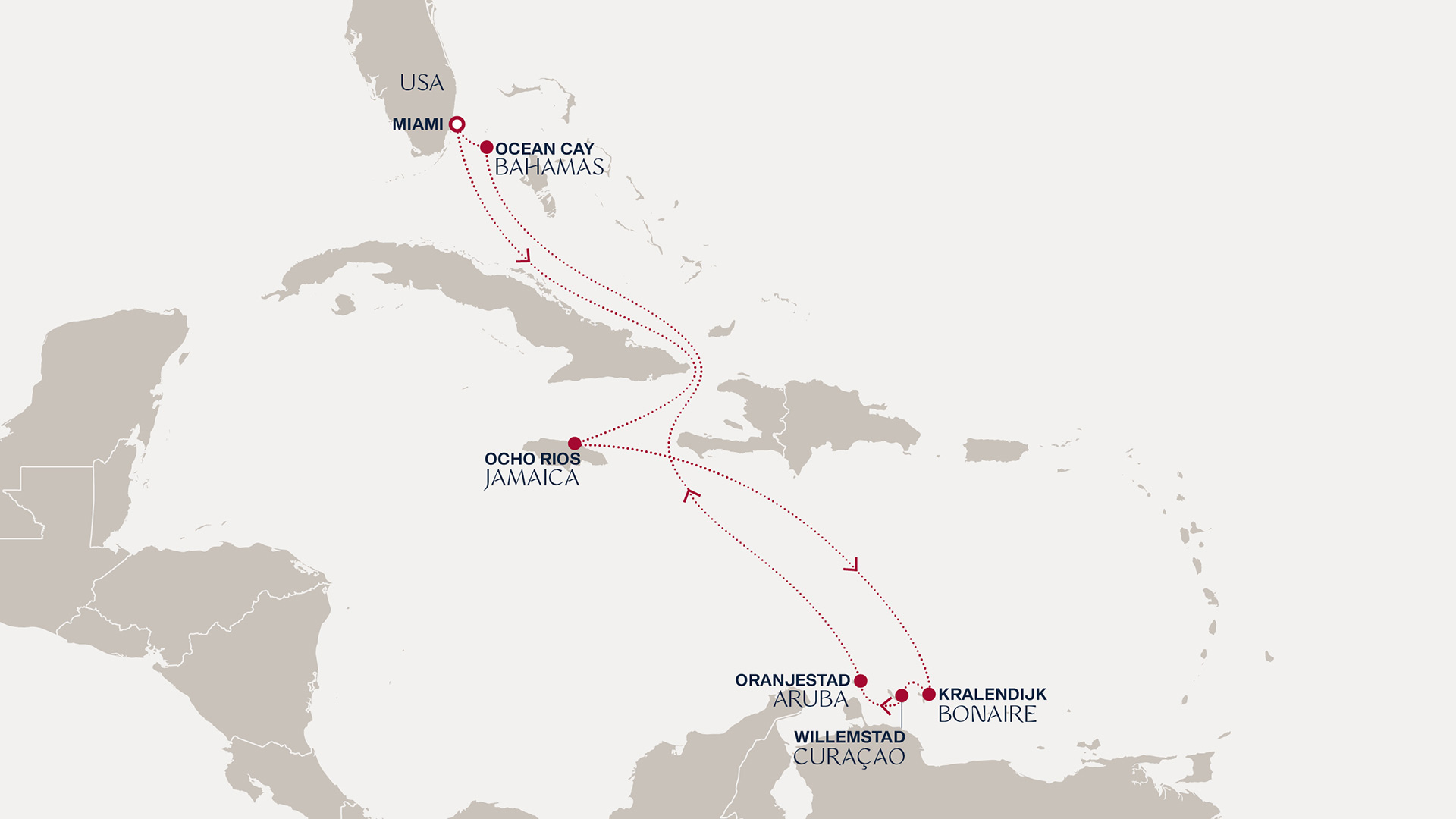 Itinerary map