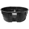 Rubbermaid Commercial, Structural Foam Stock Tank with Oversized Drain Plug, 50 gal, Black