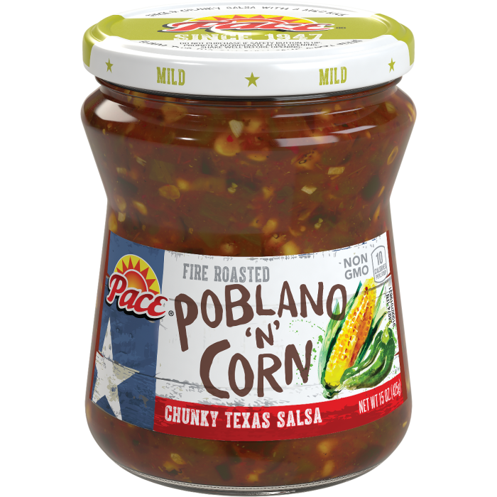 Fire Roasted Poblano ‘N’ Corn Salsa, Mild