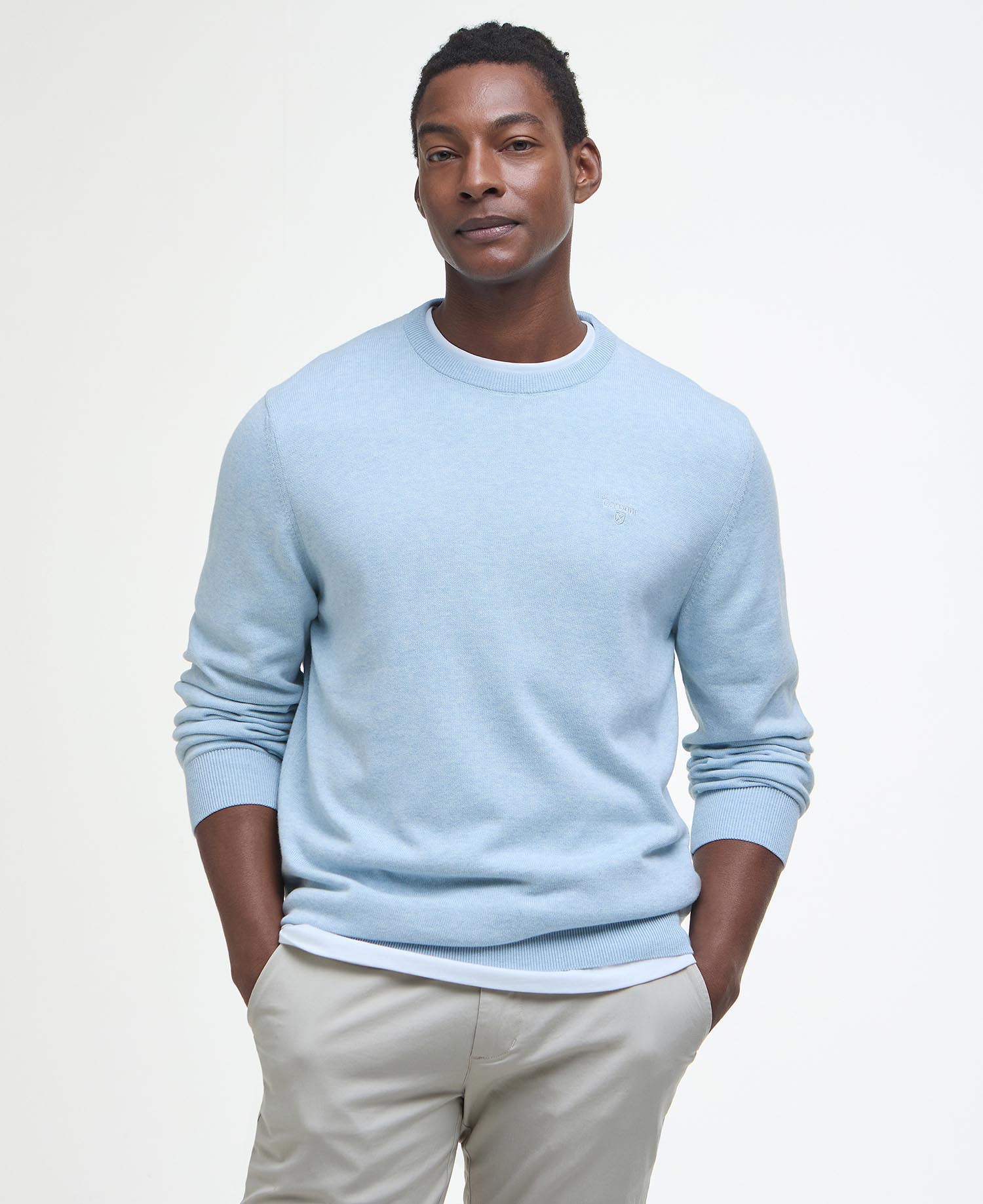 Maglione girocollo in cotone Pima image number 0