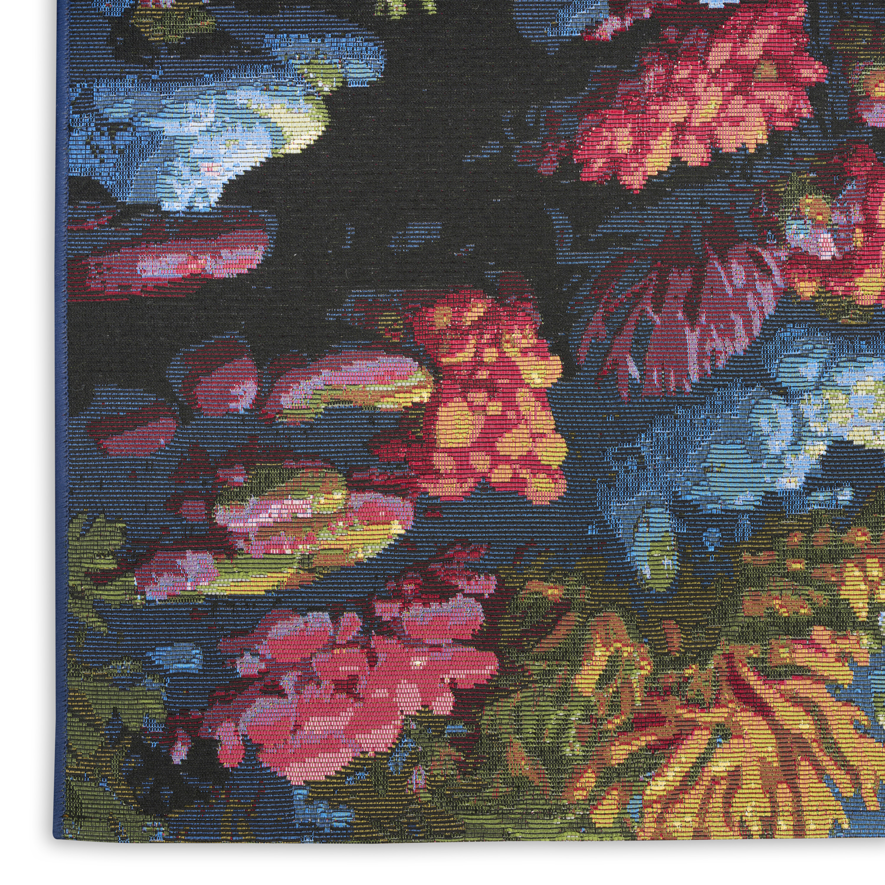 Nourison Color Splash 7'10" x 9'10" Multicolor Coastal, Nautical & Beach Rug