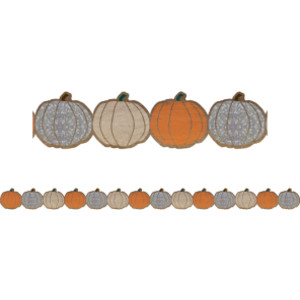 Home Sweet Classroom Pumpkins Die-Cut Border Trim, 35 Feet