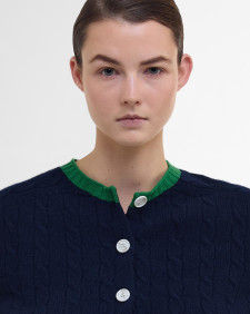 Barbour The Edit by Alexa Sammie Cardigan Nero Navy