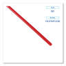 Boardwalk, Single-Tube Stir-Straws,5.25", Polypropylene, Red