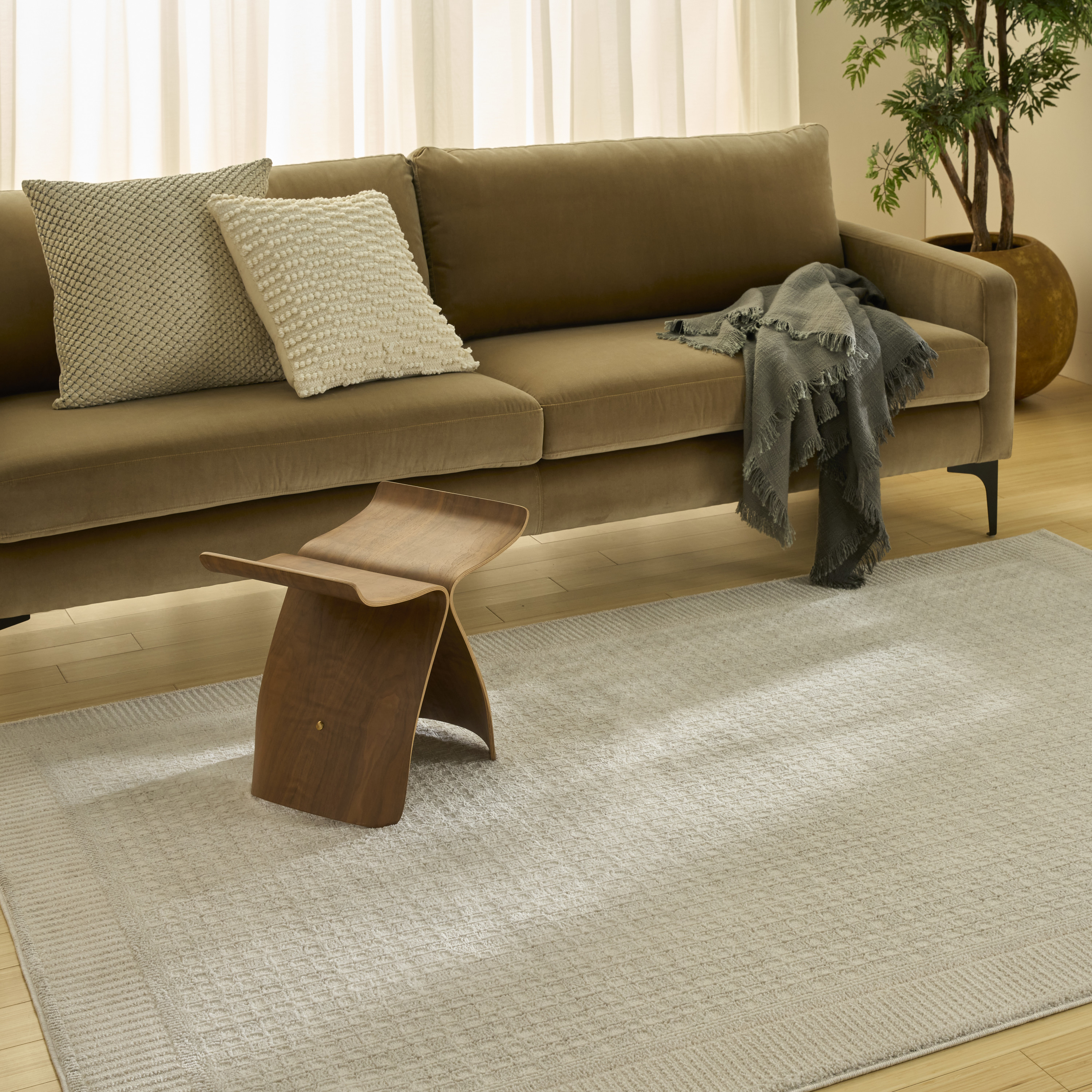 Nourison Nordic 6' x 9' Ivory Modern Indoor Rug