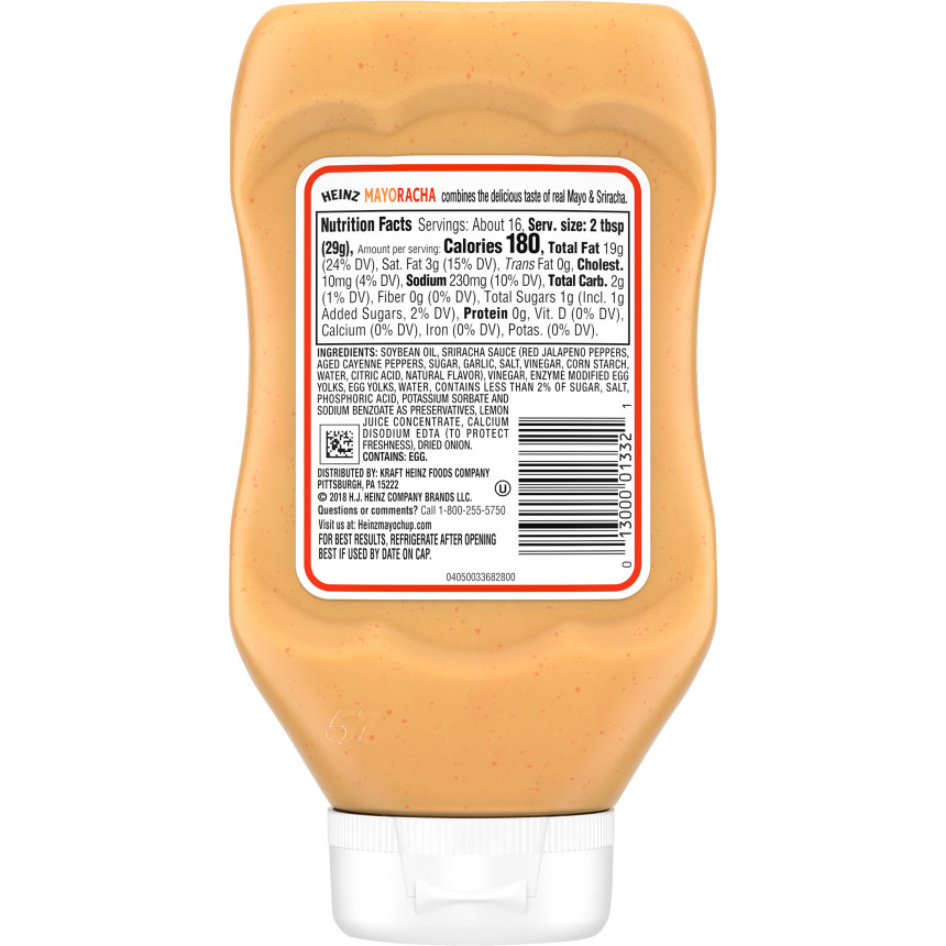  Heinz Mayoracha Sauce, 16.6 oz Bottle 