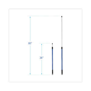 Boardwalk, Telescopic Metal Handle for MicroFeather Duster,, 60", Blue/White