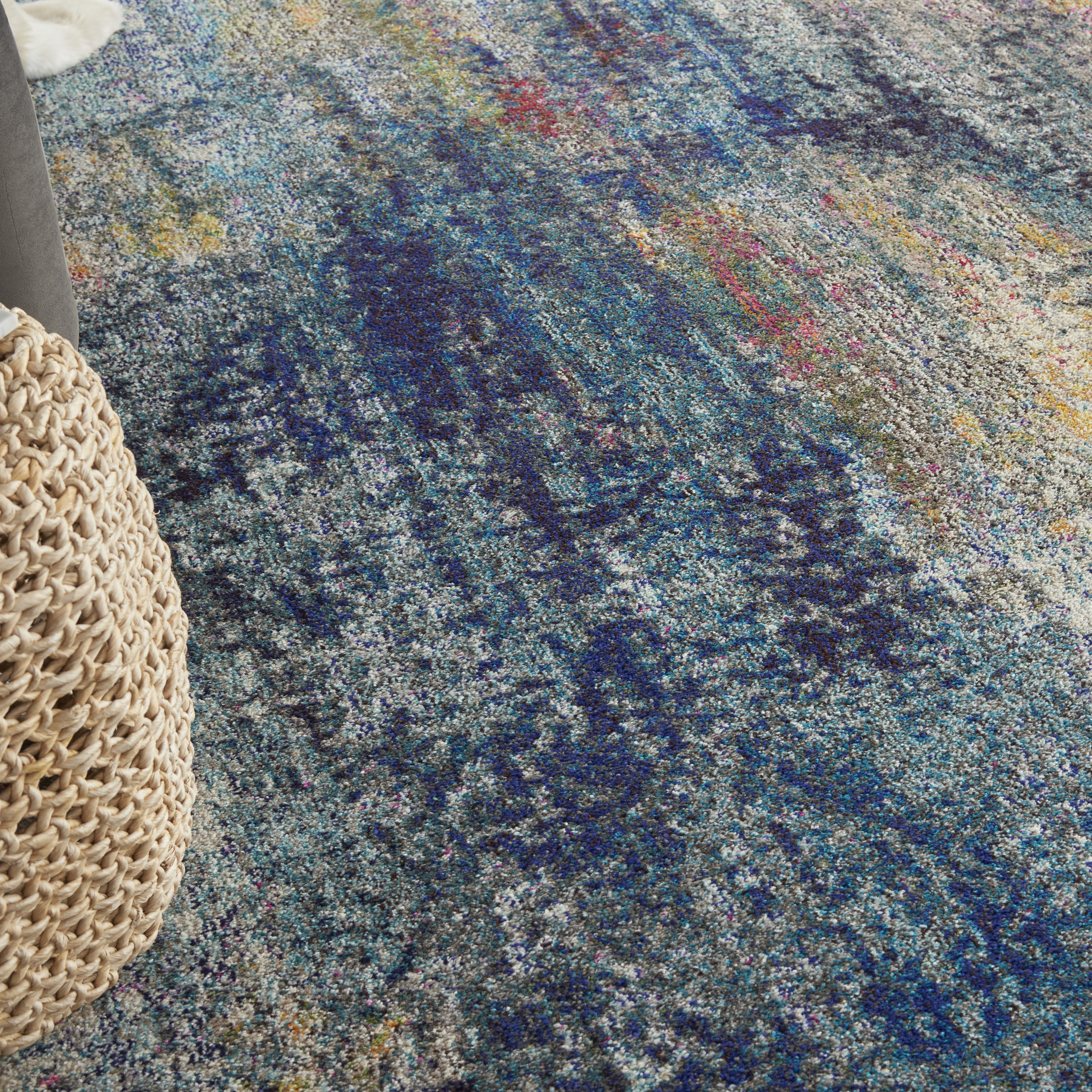 Nourison Celestial 7'10" x 10'6" Multicolor Modern Indoor Rug