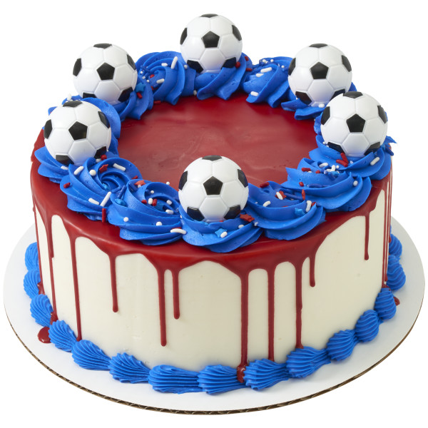 3D Soccer Ball Cupcake Rings