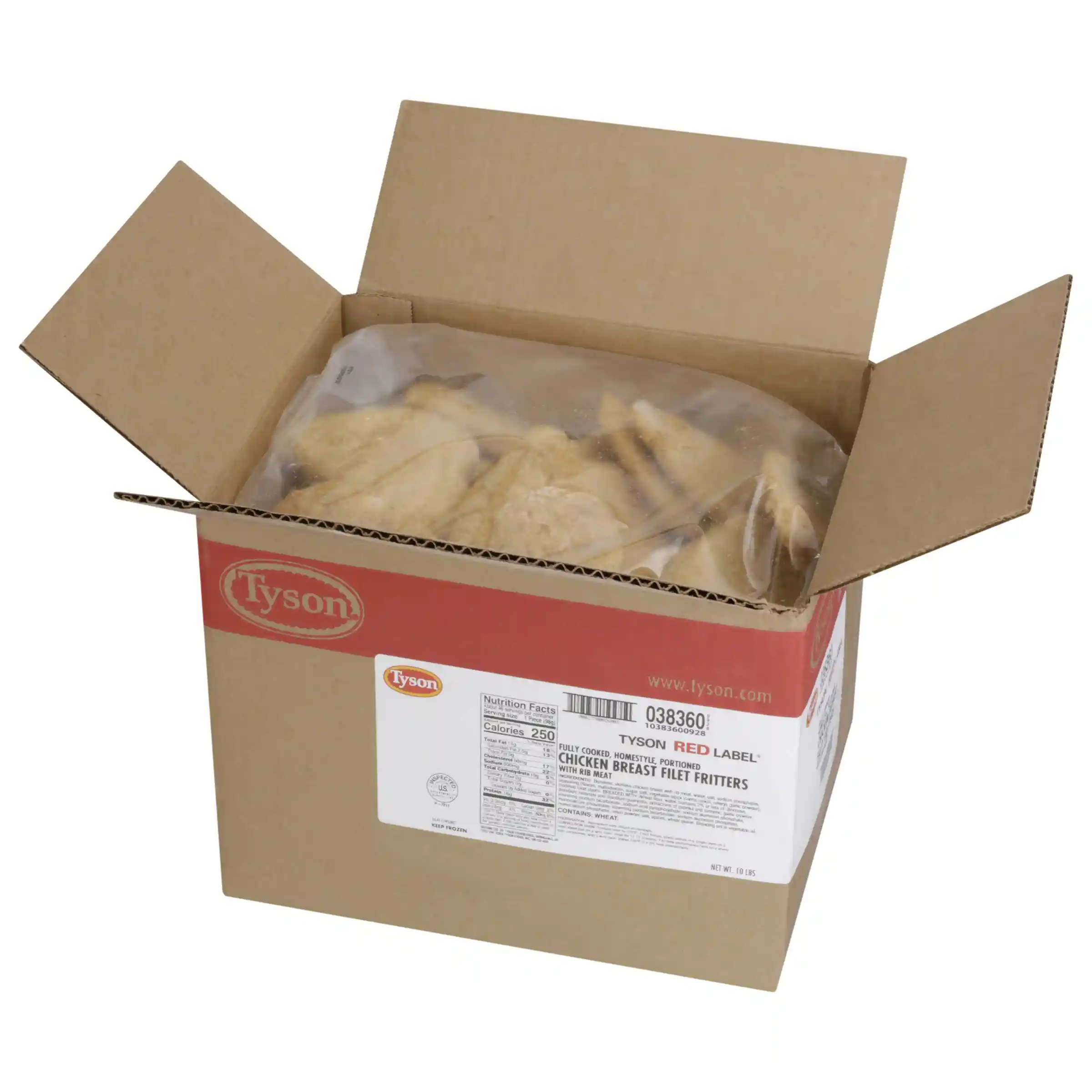 Tyson Red Label® Fully Cooked Homestyle Select Cut Chicken Breast Filet Fritters, 3.5 oz._image_4