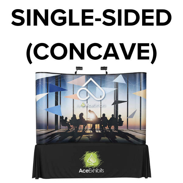 Single-Sided (Front Concave Side & End Caps Printed) Graphics