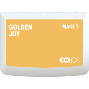 Make 1 Water-Based Acid-Free Craft Ink Stamp Pad, 3.5 x 2 Inches, Golden Joy