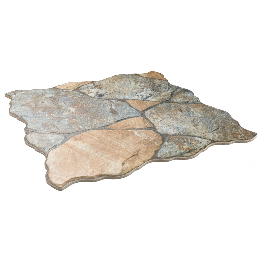 Canet Marron 17 in. x 17 in. Porcelain Floor and Wall Tile