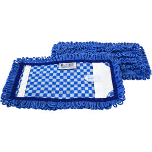 Hillyard, Trident®, Premium Looped Microfiber Mesh Pocket Mop, 11"W, Blue