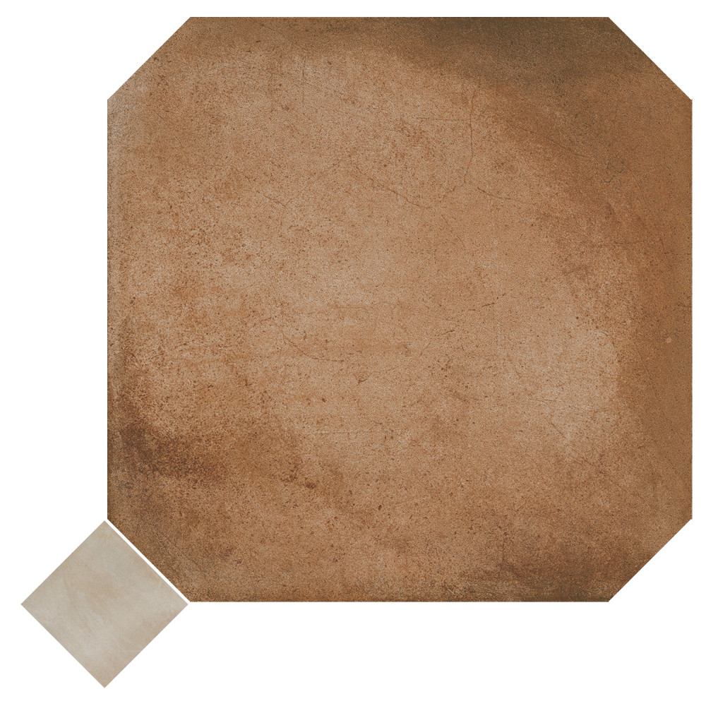 Laverton Octagon Natural with Taco Arena 7-7/8 in. x 7-7/8 in. Porcelain Floor and Wall Tile