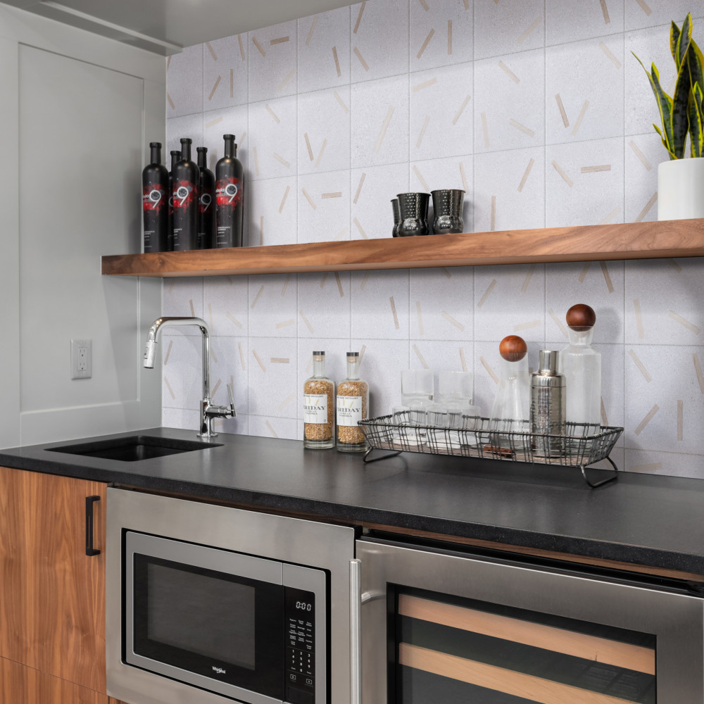 Komi Maolan Gris 7-7/8 in. x 7-7/8 in. Porcelain Floor and Wall Tile