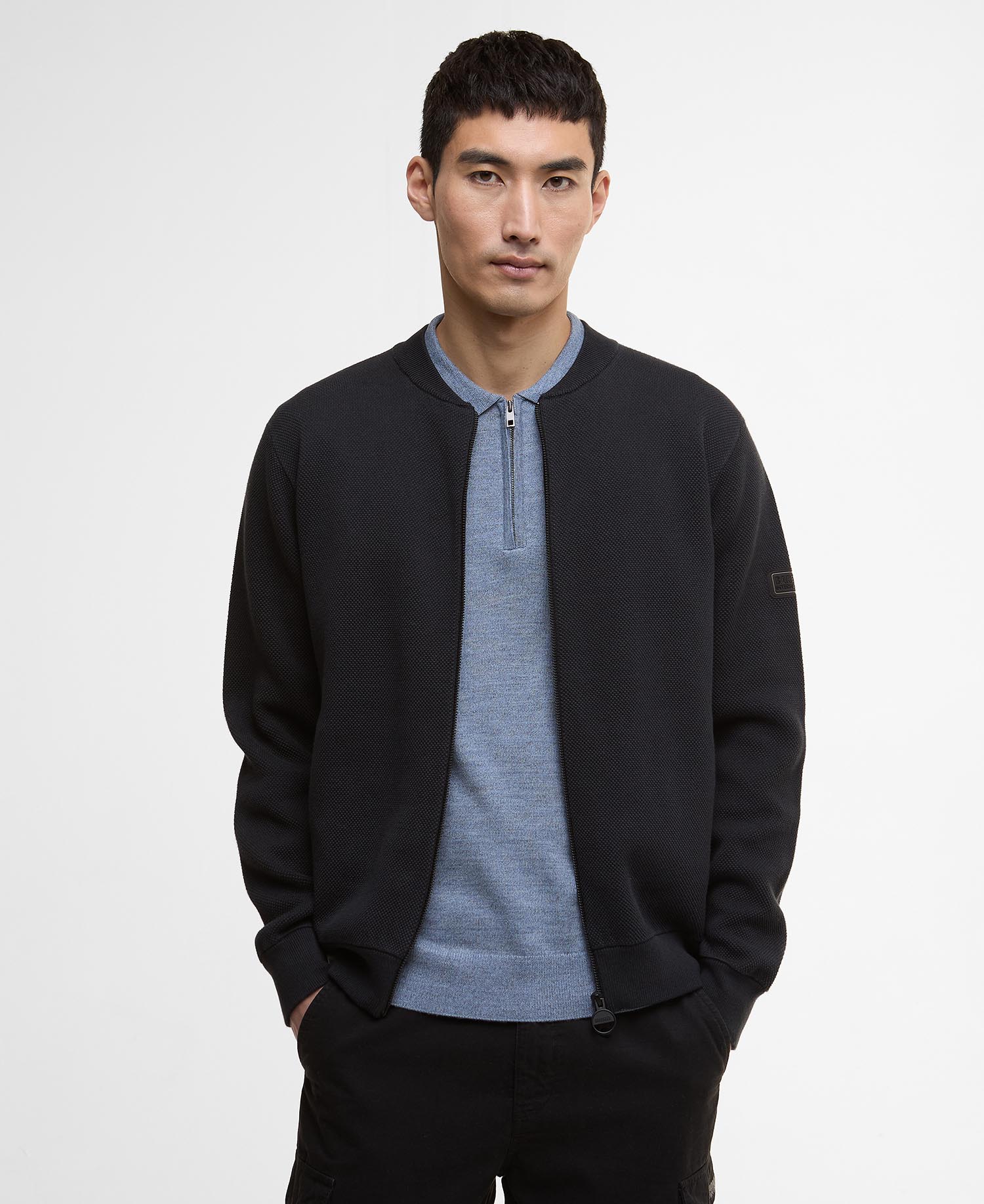 Patrick Bomber Zip Through Cardigan image number 0