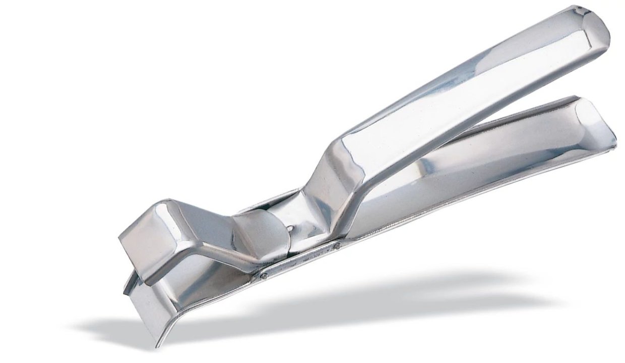 Pinza para fuente de horno de 18.5 centímetros de acero inoxidable