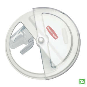 Rubbermaid Commercial, BRUTE, ProSave, Sliding Lid with Scoop for BRUTE 10 Gal, Clear