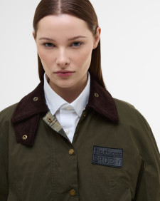 Barbour x ERDEM Trapezjacke Reversible Clover Showerproof 