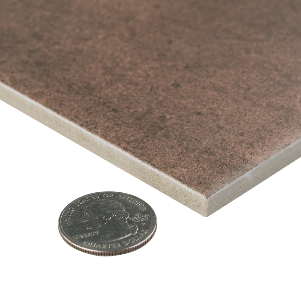 Matter Red 6 in. x 6 in. Porcelain Floor and Wall Tile