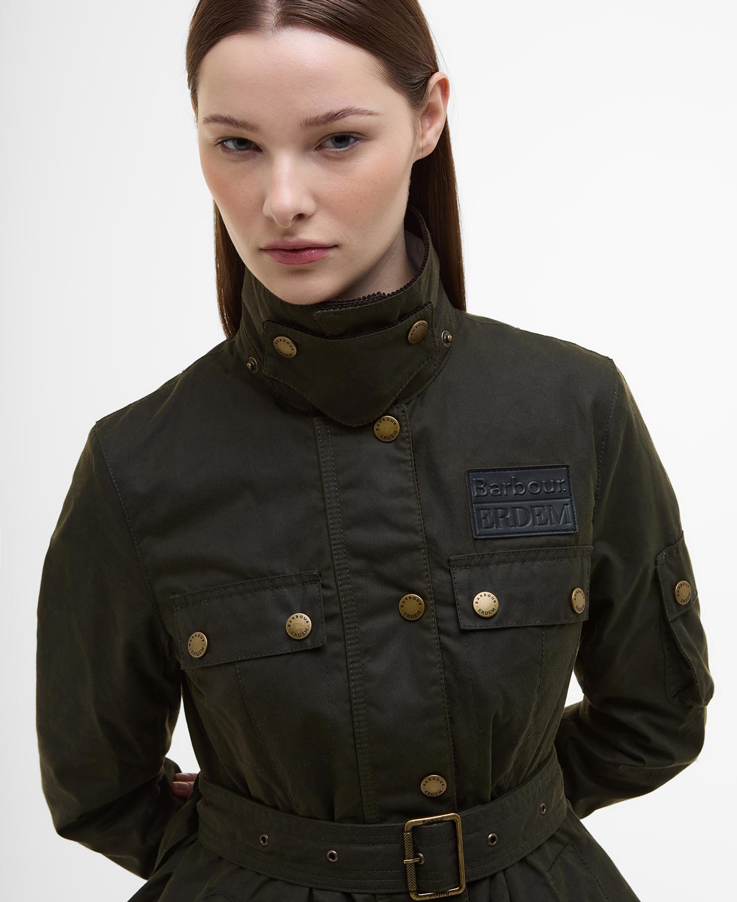 Barbour x ERDEM Constance Waxed Jacket image number 5