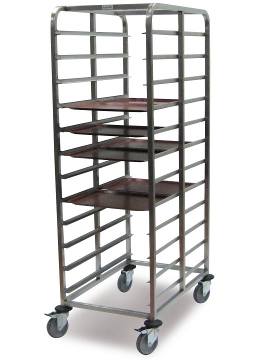 Carro doble para bandejas fast-food 12 guías