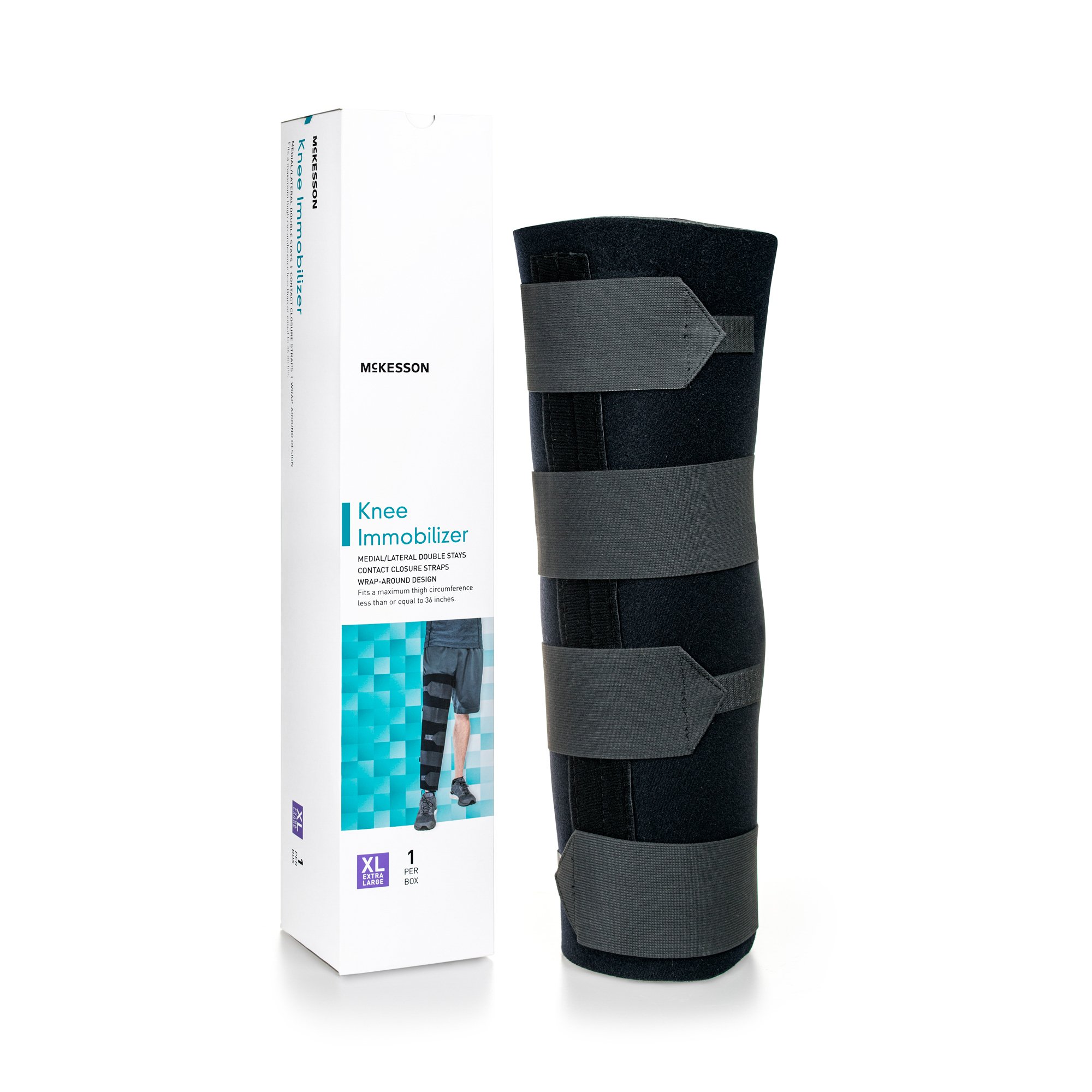 McKesson Knee Immobilizer, 20-Inch Length, Extra Large MK 1159095