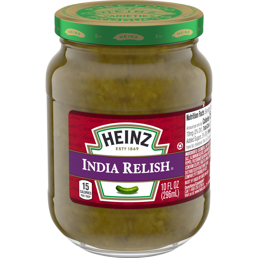  Heinz India Relish, 10 fl oz Jar 