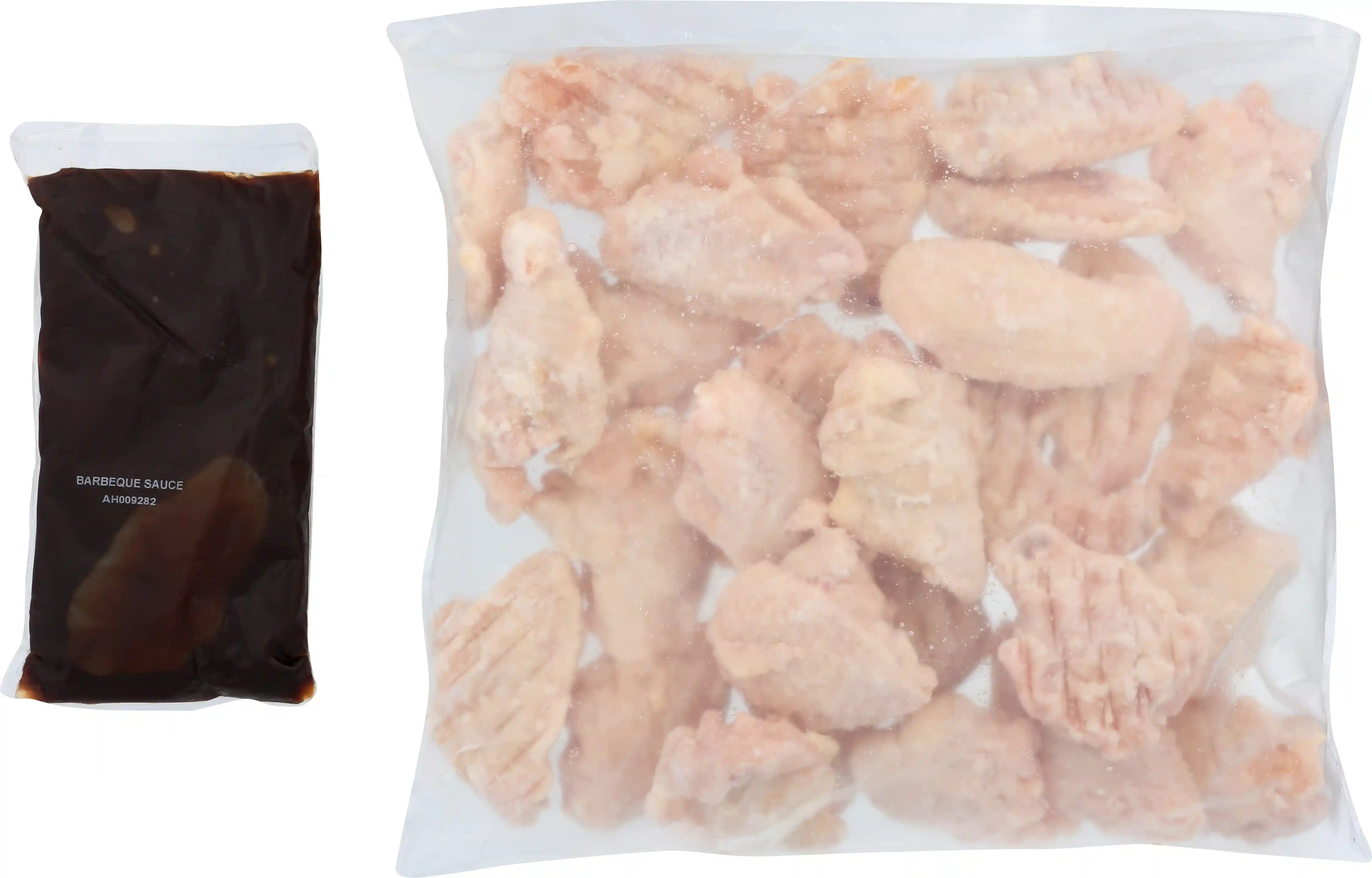 Tyson® Uncooked Starch Coated Chicken Wing Sections with BBQ Sauce Packets_image_11
