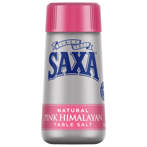  Saxa® Natural Pink Himalayan Table Salt Shaker Picnic Pack 125g 