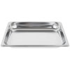 Half-size 1 ½-inch-deep Super Pan 3® perforated stainless steel steam table pan