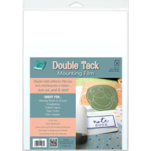 Double Tack Mounting Film, 9" x 12", 3-Count