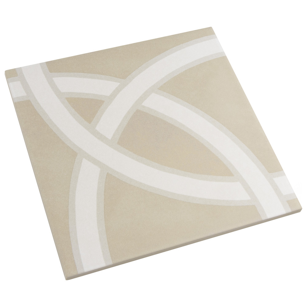 Caprice Pastel Loop 7-7/8 in. x 7-7/8 in. Porcelain Floor and Wall Tile