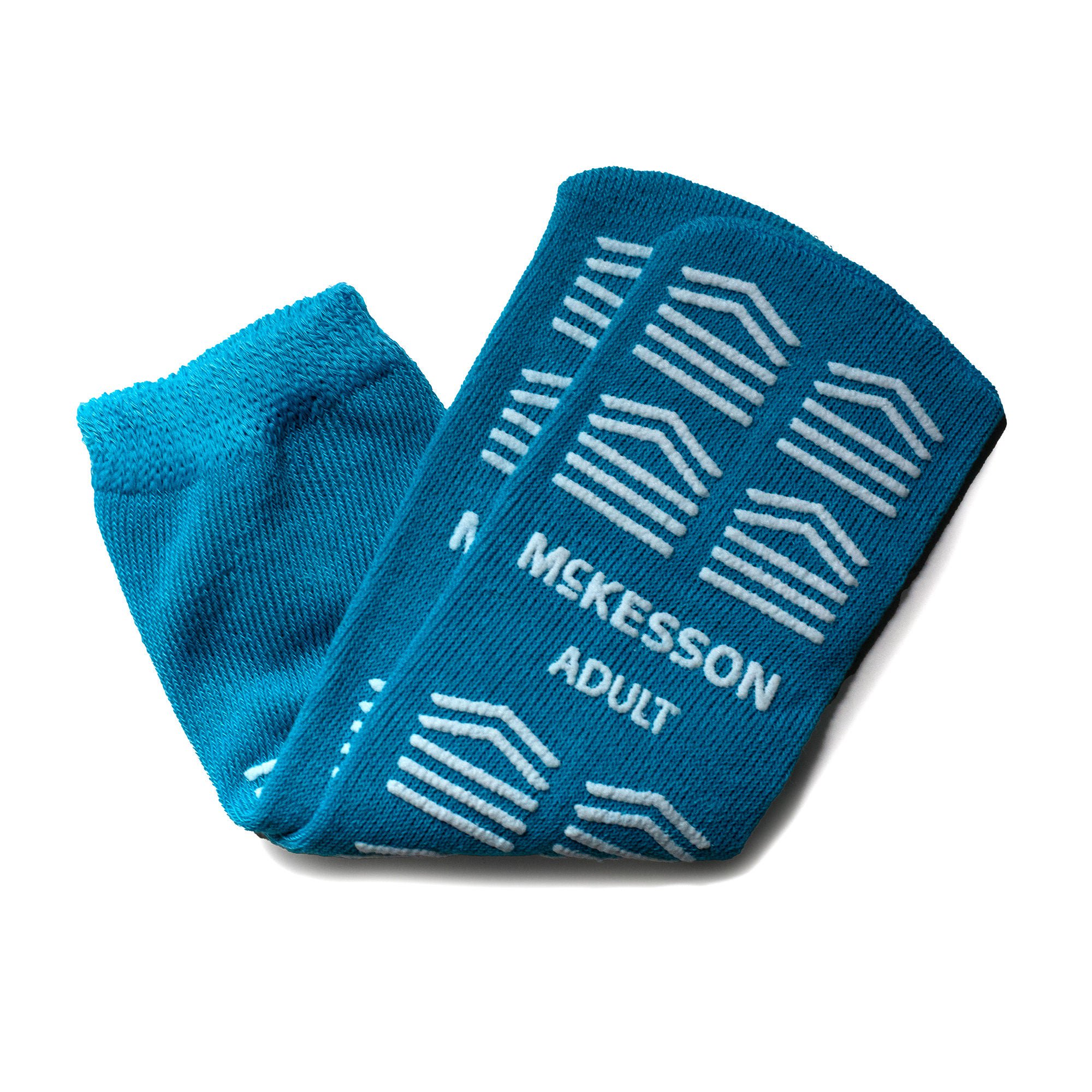 McKesson Slipper Socks, Double Tread, Adult, Teal