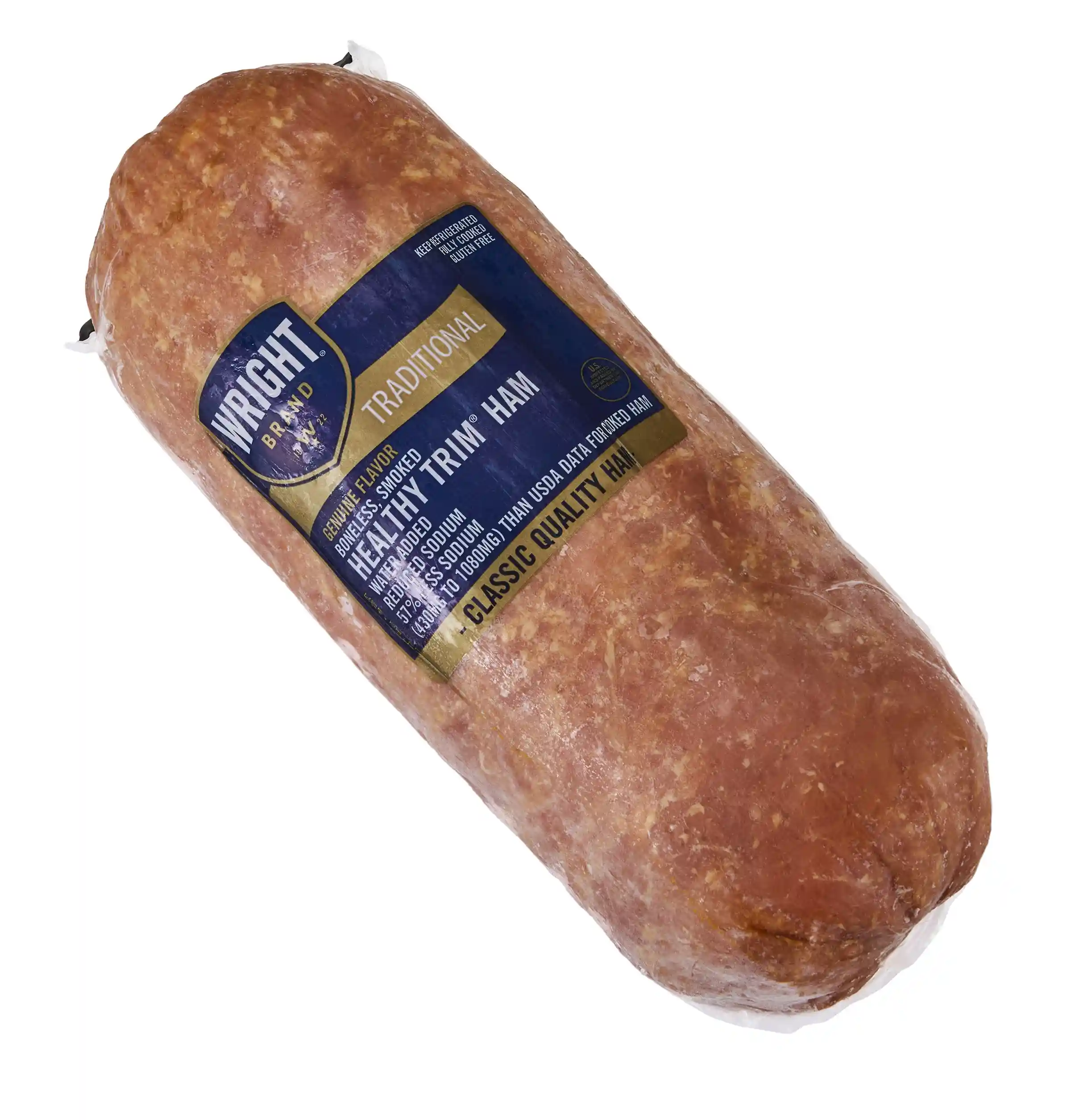 Wright® Brand Healthy Trim® Reduced Sodium Smoked Ham, 2 Count_image_3