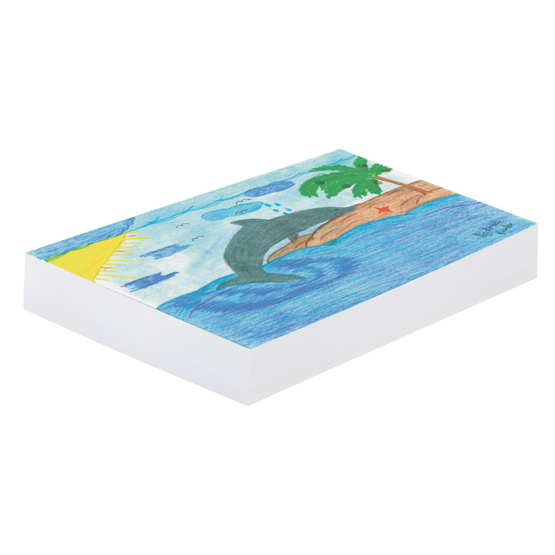 White Newsprint, 30 lb Weight,White, 18" x 24", 500 Sheets