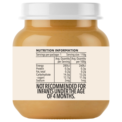  Heinz® Apple Baby Food Jar 4+ months 110g 