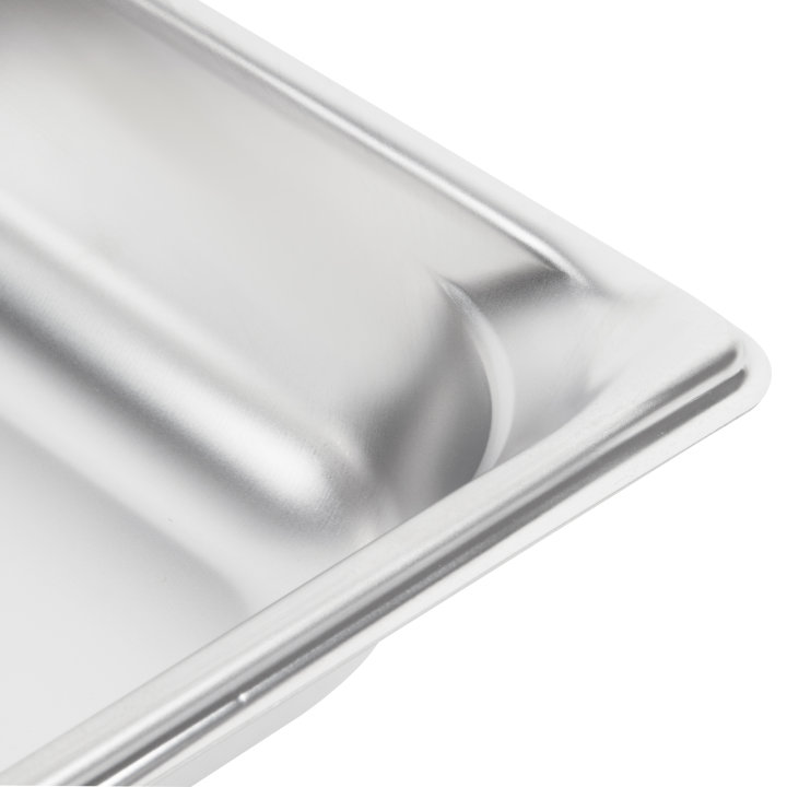 Half-size 2 ½-inch-deep Super Pan 3® stainless steel steam table pan