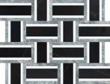 Waterjet Stone Mosaics Monochromo 12×15 Cesto Mosaic Polished