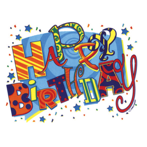 Jazzy Birthday Edible Image®