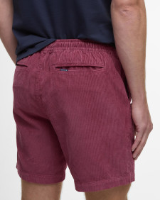 Washed Cord Relaxed Shorts Washed Raspberry