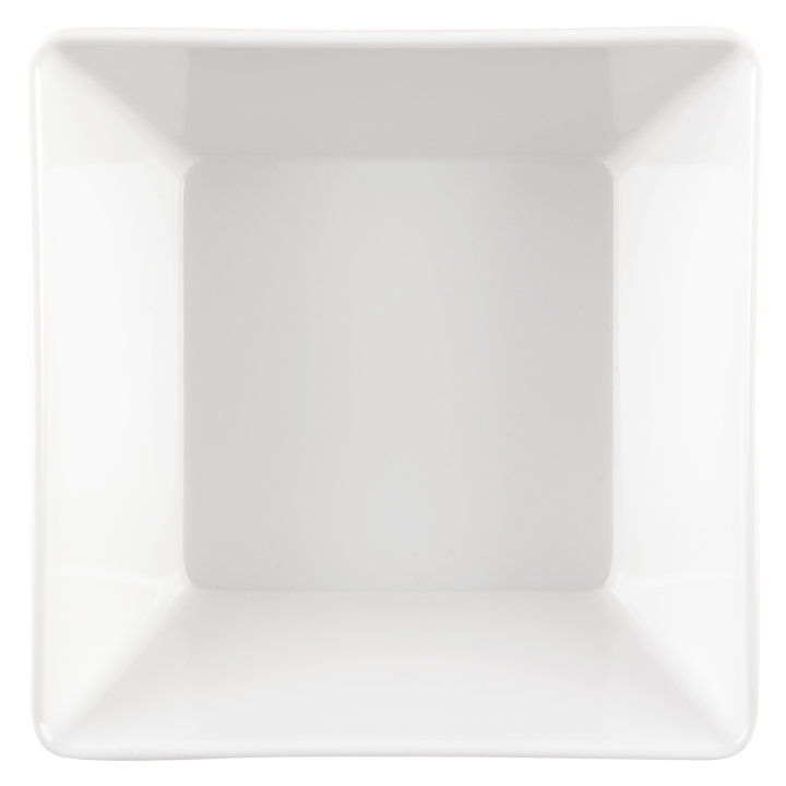 Medium square melamine cubic display bowl in yellow