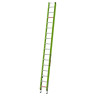 HyperLite Extension Ladder with V-Bar & Dual Ratchet Levelers Fiberglass 32 ft. Type IAA-375 lbs. Rated