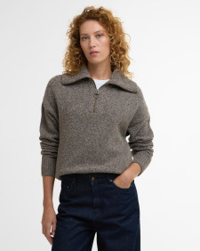 Maglione con zip corta Lavensdale Mink