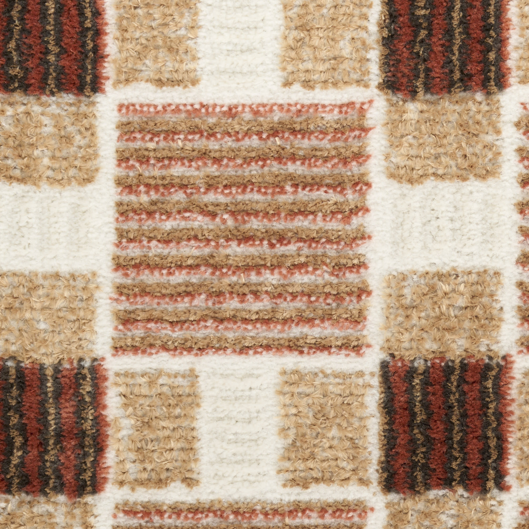 Nourison Nordic 4' x 6' Rust Modern Indoor Rug
