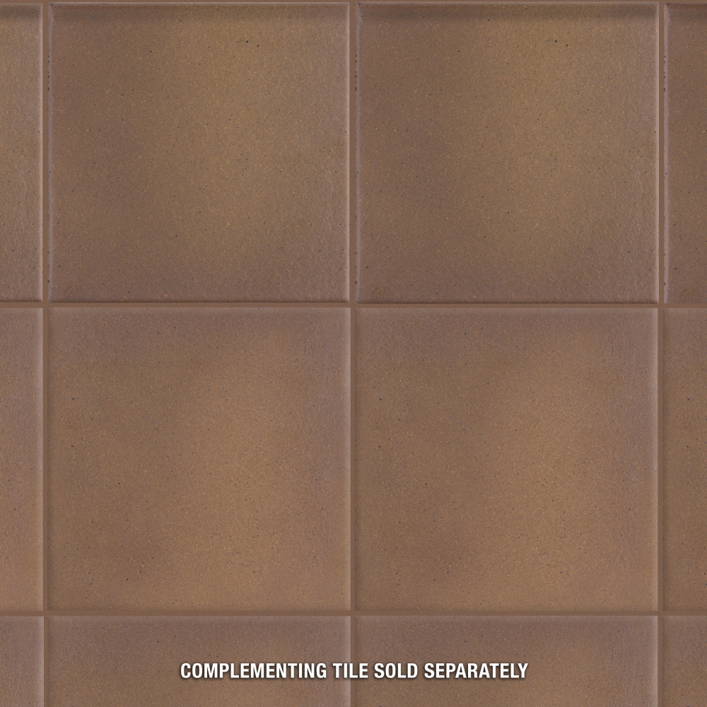 Quarry Bullnose Flame Brown 5-7/8 in. x 5-7/8 in. Ceramic Wall Tile